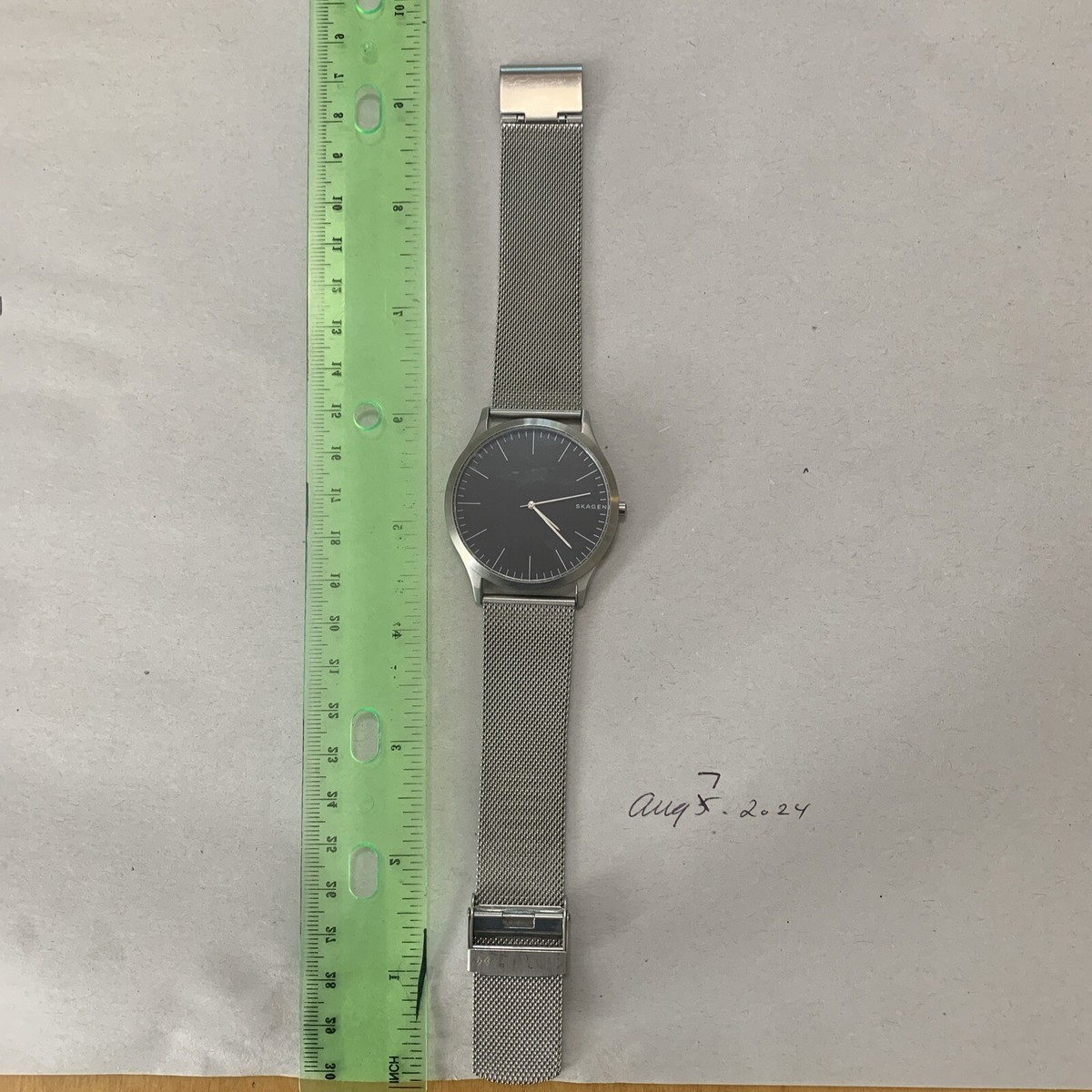 Skagen SKW6334 Jorn Black Dial Stainless Steel Mesh Men display picture 2