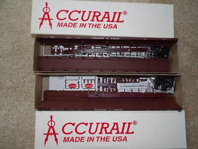 2 HO Accurail Tri-Level & Bi-Level Open Auto Rack Car Kits | eBay