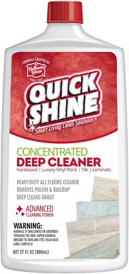 QUICK SHINE Concentrated Deep Cleaner, Revitalizes Floors & Cleans Grout, 27 Oz