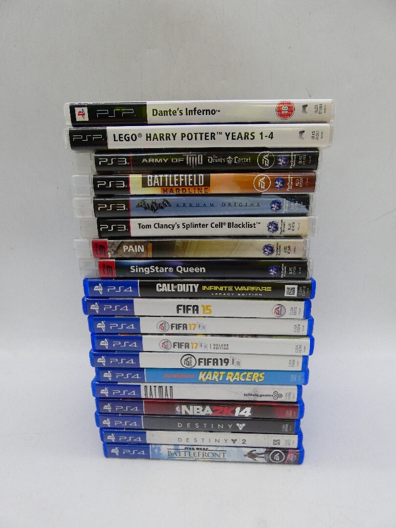 PSP PS3 PS4 PlayStation 3 4 Games 19x Sony Job Lot Bundle in Cases