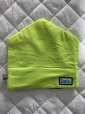 Vintage NWT Deva Lime Green and Blue Ski Hat 1980s Retro Pointed Pull On