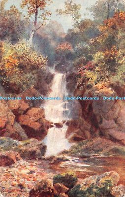 R445452 Falls of Ample Loch Earn Head Bonnie Schottland Tuck Oilette Postkarte 7826