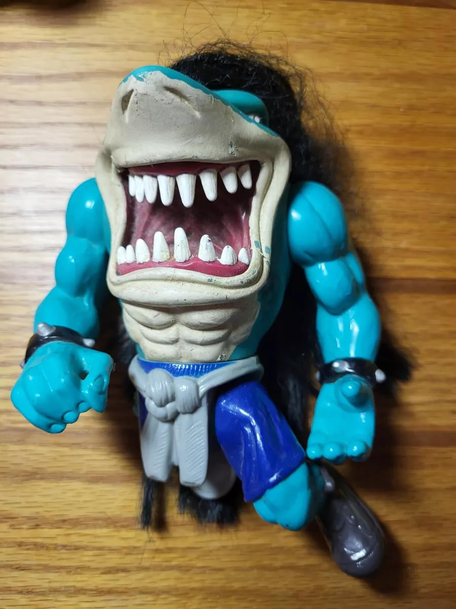 Street Sharks 1995 Rox Action Figure Street Wise Designs Rocker W Hair  AS-IS VTG