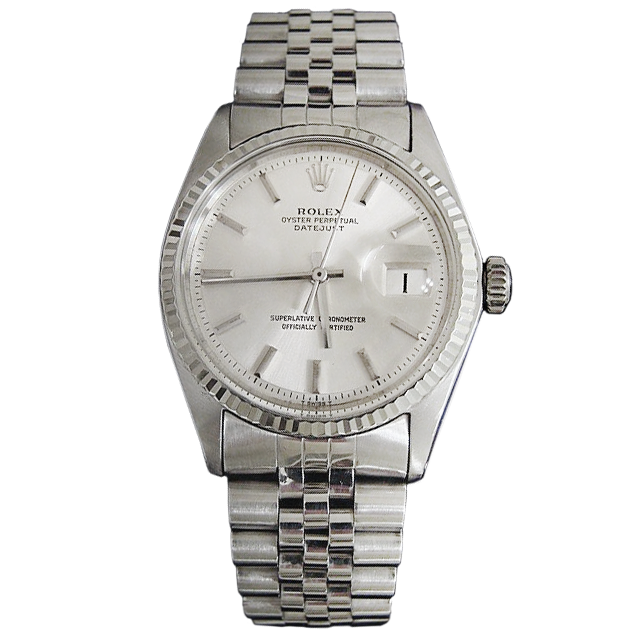 mens rolex silver