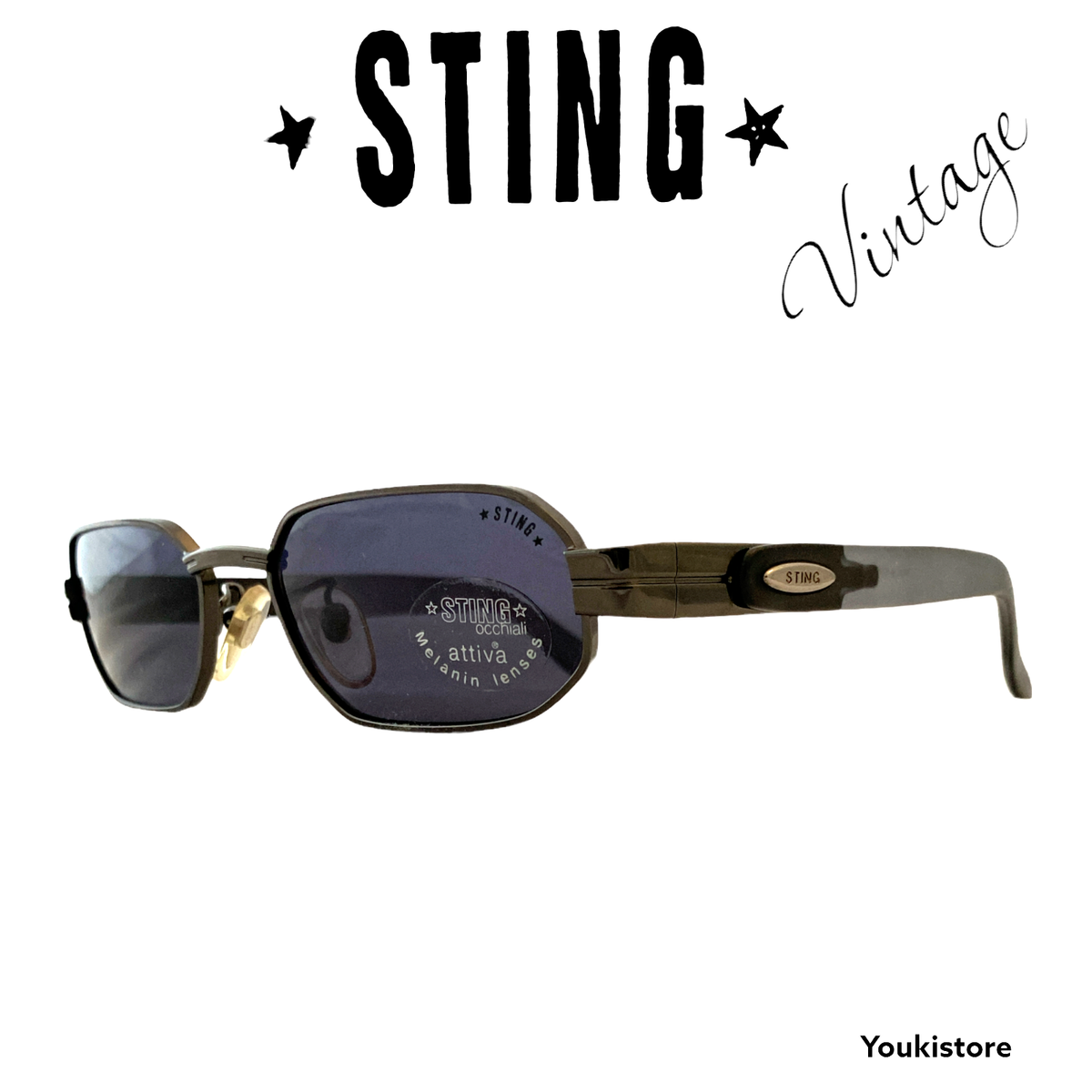 STING occhiali da sole 4355 col 568 VINTAGE 2000s sunglasses Made