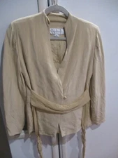MARK HEISTER vintage  100% Silk Lined Button Front Sophisticated top jacket M