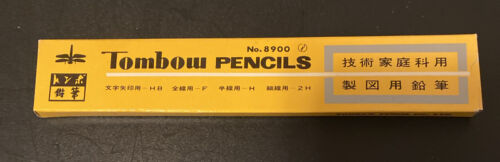 Vintage Tombow 8900 JIS Limited Edition Set Of 4 Pencils HB F H 2H Japan - Picture 1 of 3