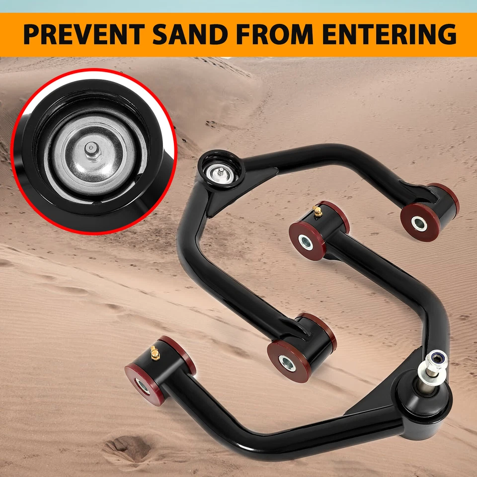 Par de brazos de control de elevación delanteros superiores de 2-4" para Nissan 2005-19 Armada 2004-15 Titan Foto 4 de 4