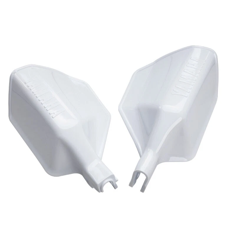 For Yamaha XT350 TENERE XTZ750 TT350 TT600 White Brush Handguard Pair - Image 4 of 4