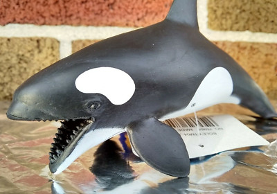 2019 Boley Realistic Killer Whale Nature World Figure PVC figurine Orca  Black