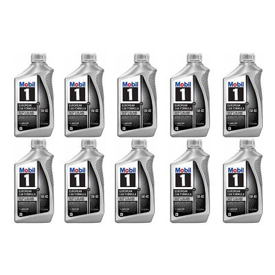 MOBIL 10-Quarts FORMULA M Engine Oil 5W-40 MB Spec 229.5 Fully Synthetic Euro