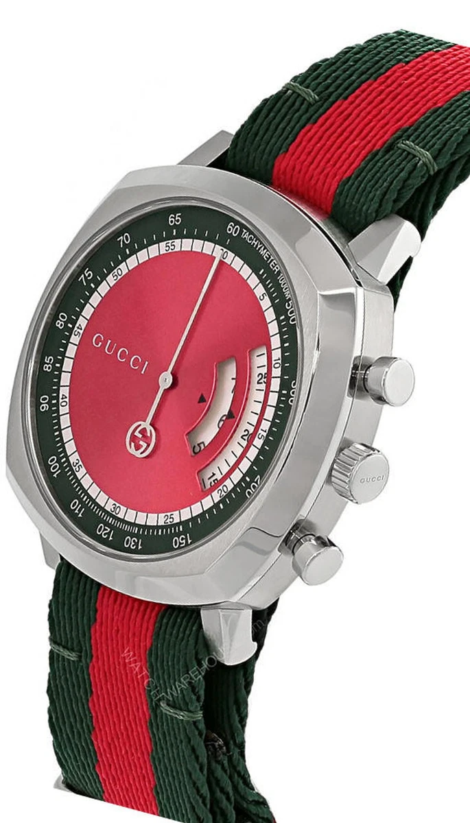 Gucci fabric deals strap watch