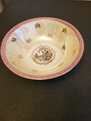 Vintage BES Made In GDR  10''×3''  Luster Porcelain Vegetable Serving Bowl.