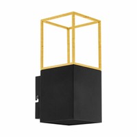 Licht-Trend Led Wandlampe Bernardo Schwarz, Goldfarben