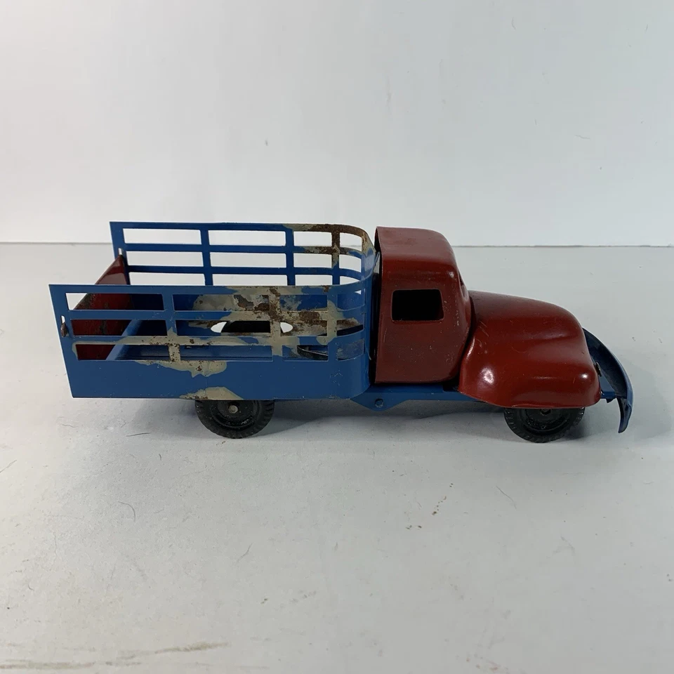 Vintage 1940s Trik-Truk Metal Steel Toy Truck Crash Action Assembly (Not Working - Image 3 of 4