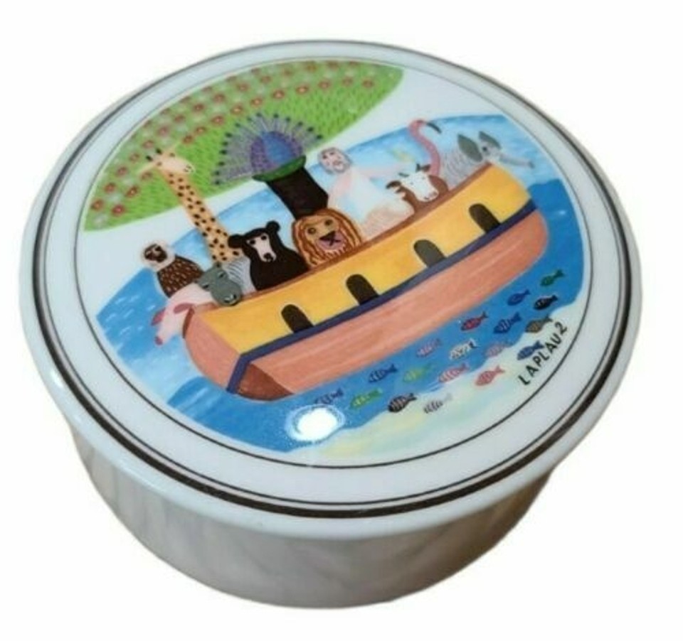 Villeroy & Boch Trinket Jewelry Box Noah's Ark Animals 6" Porcelain Luxembourg eBay