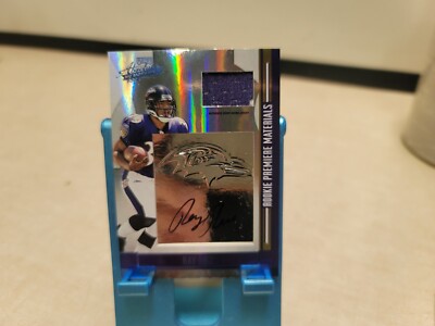 2008 Donruss PlayOff Rookie Premier Auto Patch RPA Ray Rice /35  T9673