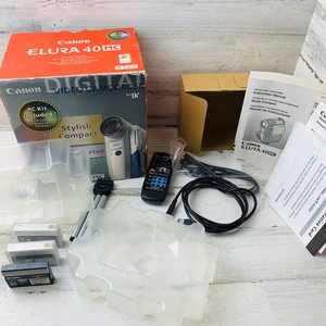 Canon Elura 40MC Mini DV Empty Box Manual Cables Control Remote (No