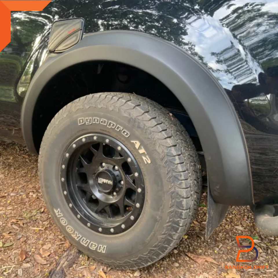 RAPTOR STYLE MATTEBLACK FENDER FLARE FIT FORD RANGER T6 18-21 NON ...