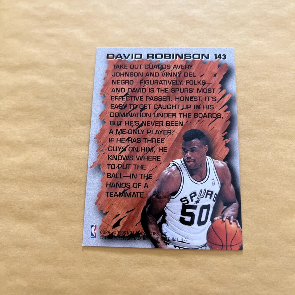 1996 1997 Fleer David Robinson Hardwood Leader Free Shipping - Image 3 of 3