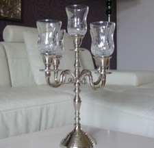 10 x II. Wahl  Teelichthalter Glasaufsatz f. Kerzenständer Teelichtaufsatz CR