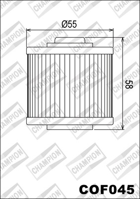 1983 COF045 CHAMPION Yamaha SR500 2J2.2J4 500 Oil Filter
