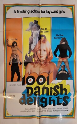 1001 Danish Delights 41x27 X-Rated Vintage Poster FAST SHIPPING FROM USA