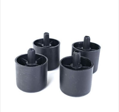 4 x 40mm Black plastic glides gliders bun feet for divan bed base,sofas,chairs 