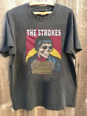 The Strokes T-shirt Remake 90s Charcoal Short Sleeve Unisex Tshirt S-5XL