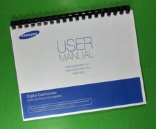 Owners Manual for Samsung HMX F90,91,900,910,920 Camcorder 110 Pages