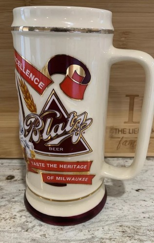 Limited Edition 1987 Exclusively Handcrafted Blatz Beer Stein #004086 Made Ohio - Picture 3 of 4
