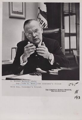 1975 John E Moss Office California 7x10 Rare Vintage Original Press Photo