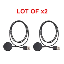 Lot of 2 OEM Samsung Galaxy Watch Active Wireless Charging Dock Black EP-OR825