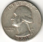 USA - 1954P - Washington ¼ $ - Silver Eagle - no mint mark - #15771RG