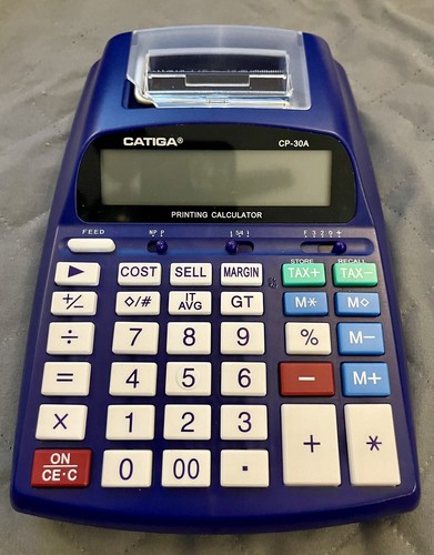 CATIGA CP-30A BLUE PRINTING CALCULATOR FREE SHIPN π¦ lπk - Picture 2 of 21
