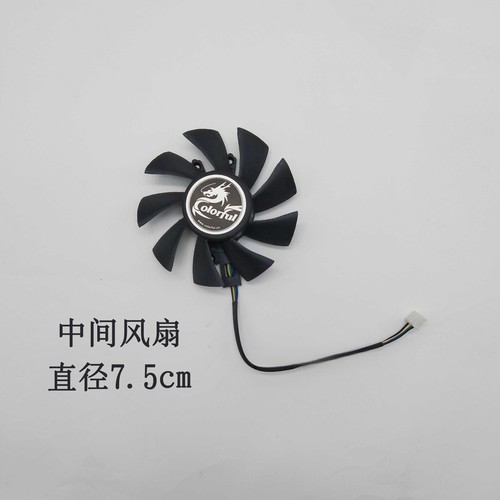 A Set Of Fans For Colorful GTX 1660 RTX2060 RTX2070 Video Graphics Card - 第 3/5 張圖片