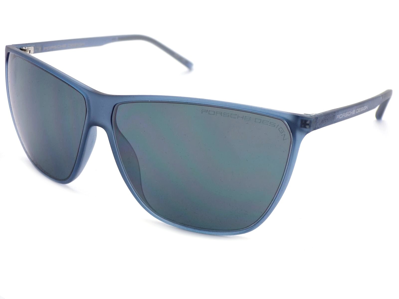 Porsche Design Women's Sunglasses Matte Blue/ Silver Mirrored CAT.3 Lens P8612 B