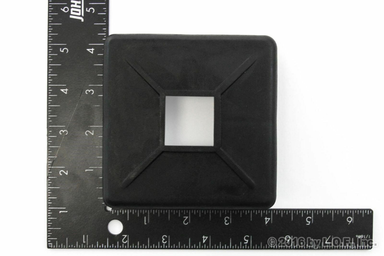 2 Rubber Bumper Plug End Caps Square 4" Vented Cover RV Camper Trailer