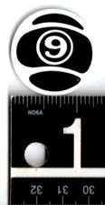 Sector 9 Longboards Small Sticker 1.25 in Round Black/Clear Classic Skate Decal