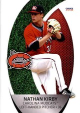 2018 Carolina Mudcats Choice #26 Nathan Kirby Richmond Virginia VA Baseball Card