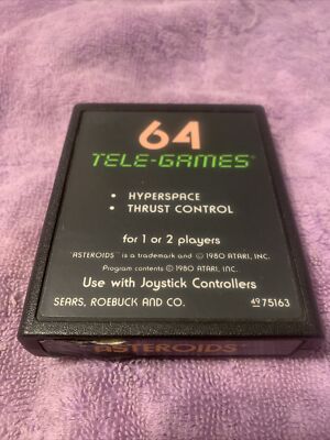 Asteroids Sears (Atari 2600, 1980) Tele-games 64