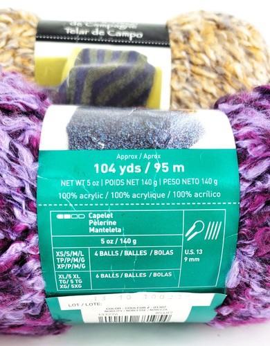 New Lot 2 Loops & Threads Country Loom Skeins Yarn 6Super Bulky #Nobility #Shale - Picture 2 of 10