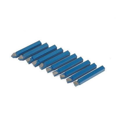 10 Pcs/Set 1/4Metal CNC Lathe Tool Carbide Tip Tipped Cutter Tool C6 Bit Cutting