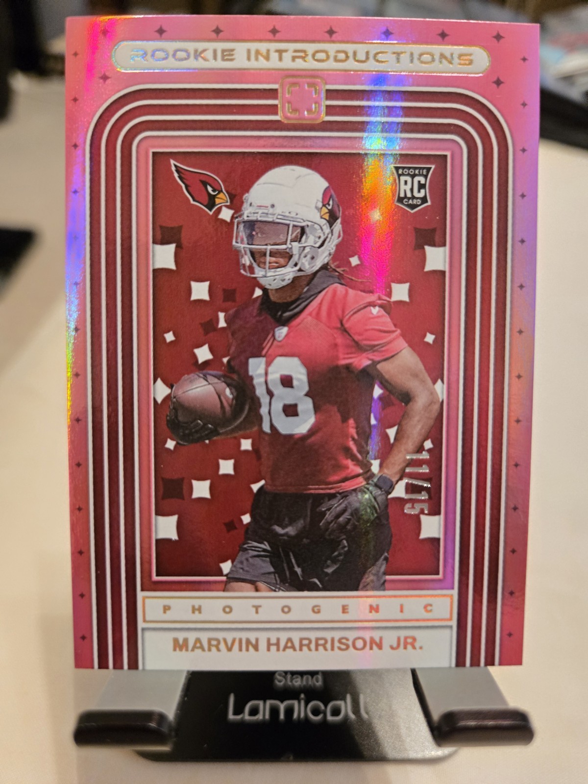 Marvin Harrison Jr. Panini Photogenic Rookie Introductions #16 Pink