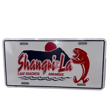 Vintage Shangri-La Resort on Lake Ouachita, Arkansas License Plate