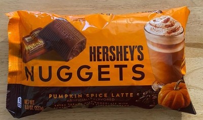 Hershey's Nuggets Pumpkin Spice Latte Flavor 8oz Individual Wrap  Candy