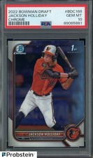 #6 2022 Bowman Chrome Draft #BDC168 Jackson Holliday Orioles RC Rookie PSA 10