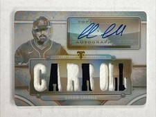 2024 Triple Threads Corbin Carroll Auto Relics Patch Printing Plates Black 1/1