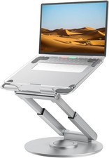 Tounee Laptop Stand for Desk 360 Swivel Telescopic Sit Stand Ergonomic Riser