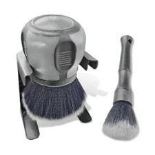 2PCS Car Detailing Brushes, Ultra Soft Bristles Dusting Brushes with Grey